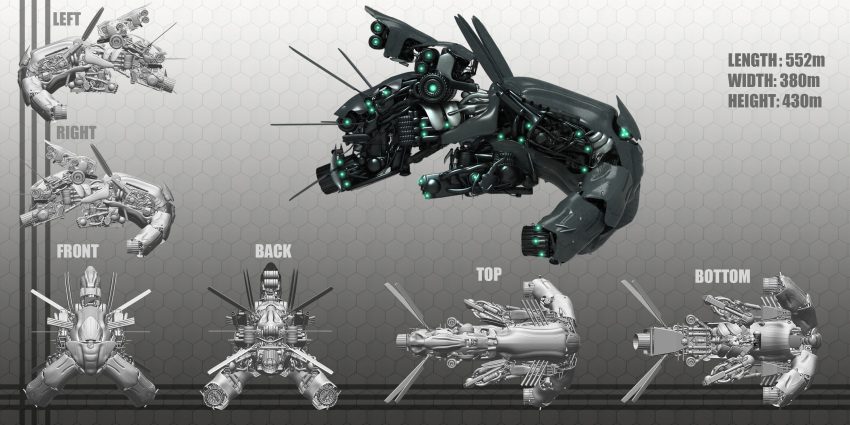 3d, battlecruiser_(eve_online), commentary, concept_art, eve_online, from_above, from_behind, from_below
