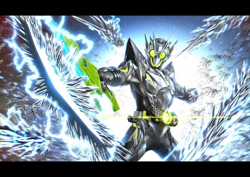 1boy, absurdres, armor, armored_boots, armored_gloves, attache_calibur, belt, boots