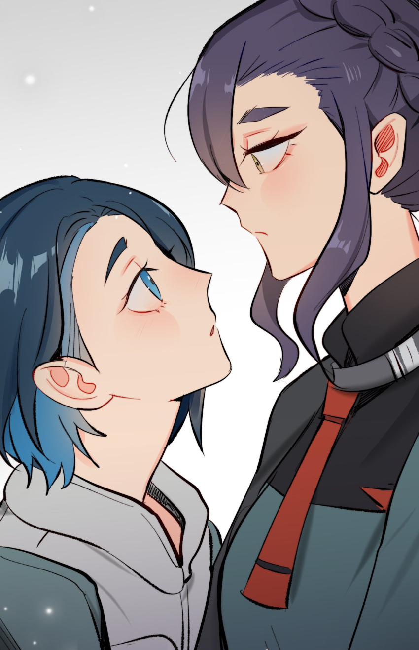 2girls, asticassia_school_uniform, blue_eyes, blue_hair, braid, french_braid, gundam, gundam_suisei_no_majo