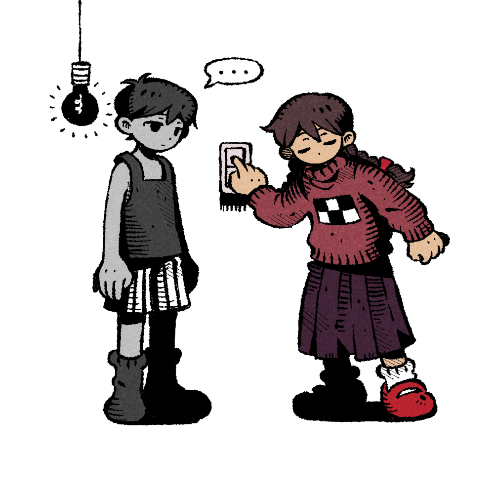 ..., 1boy, 1girl, 9twoeight, animated, animated_gif, black_eyes, black_hair