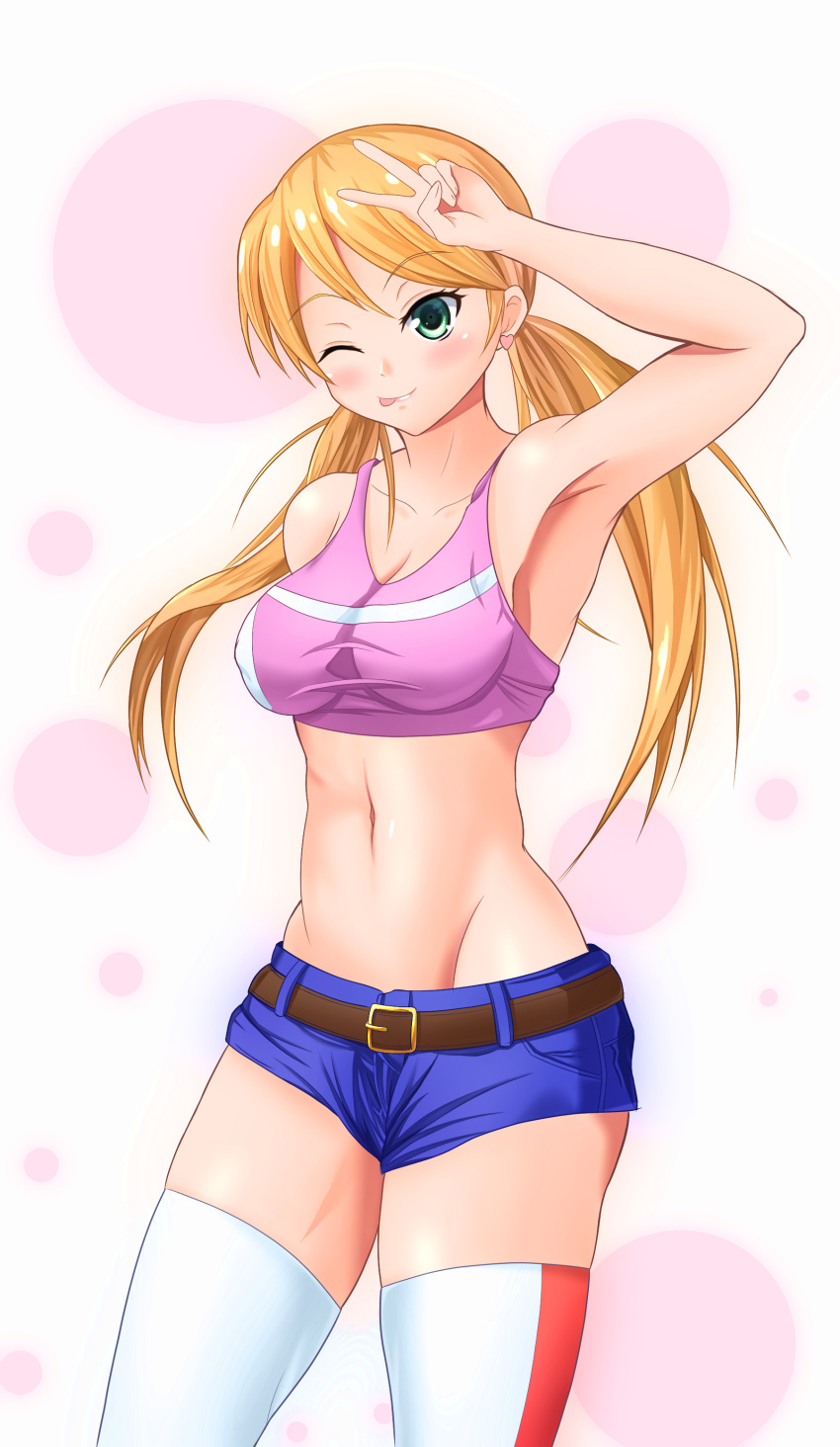1girl, absurdres, bra, breasts, brown_hair, green_eyes, gundam, gundam_tekketsu_no_orphans