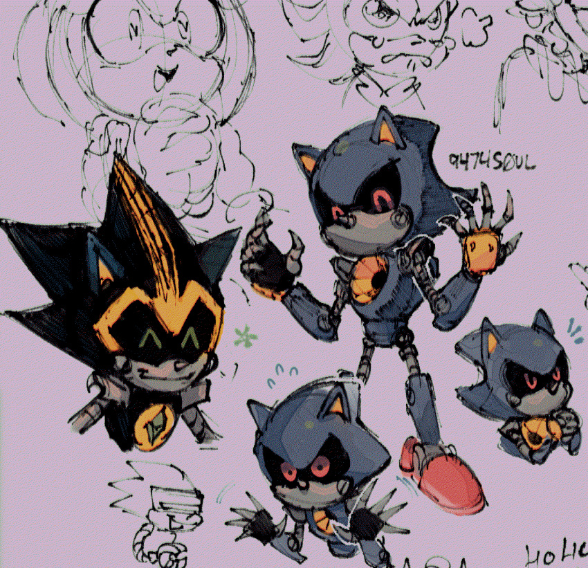 1girl, 4boys, 9474s0ul, ^_^, amy_rose, animal_ears, animal_nose, character_request