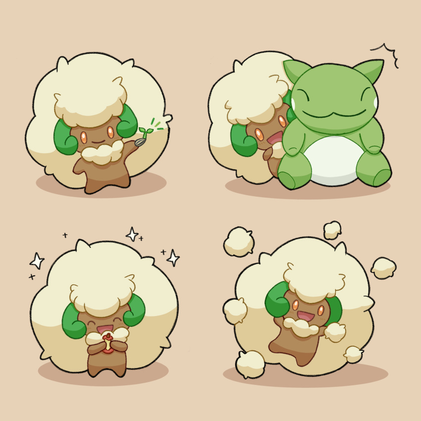 :d, ^_^, apple, apple_core, blush, closed_eyes, commentary_request, food