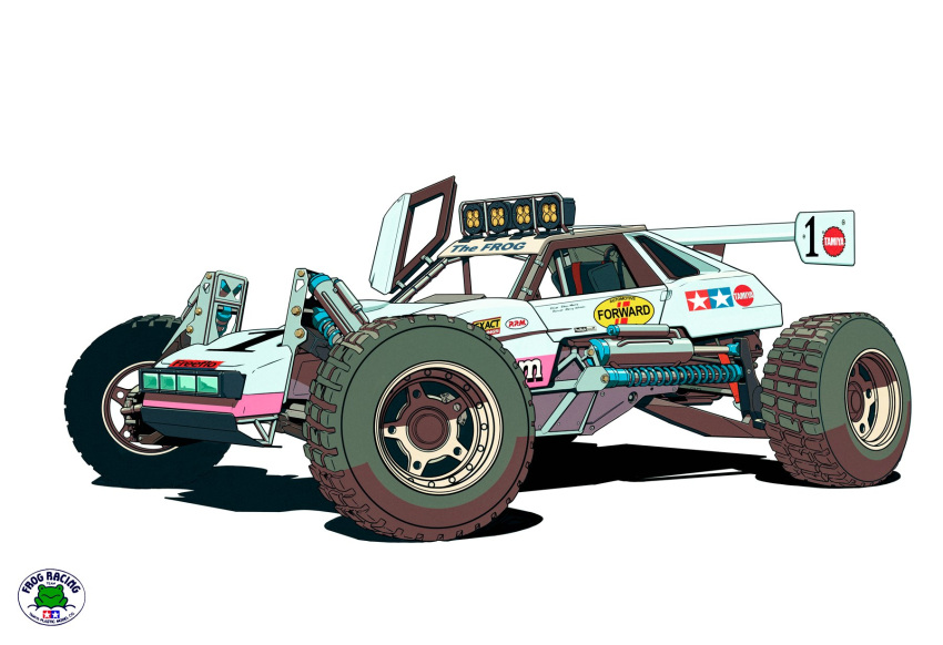 car, dune_buggy, english_commentary, highres, motor_vehicle, no_humans, shadow, simple_background