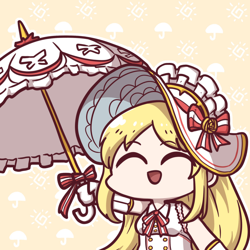 forgemod1oader, guardian_tales, happy, highres, knight_lady_lapice, umbrella
