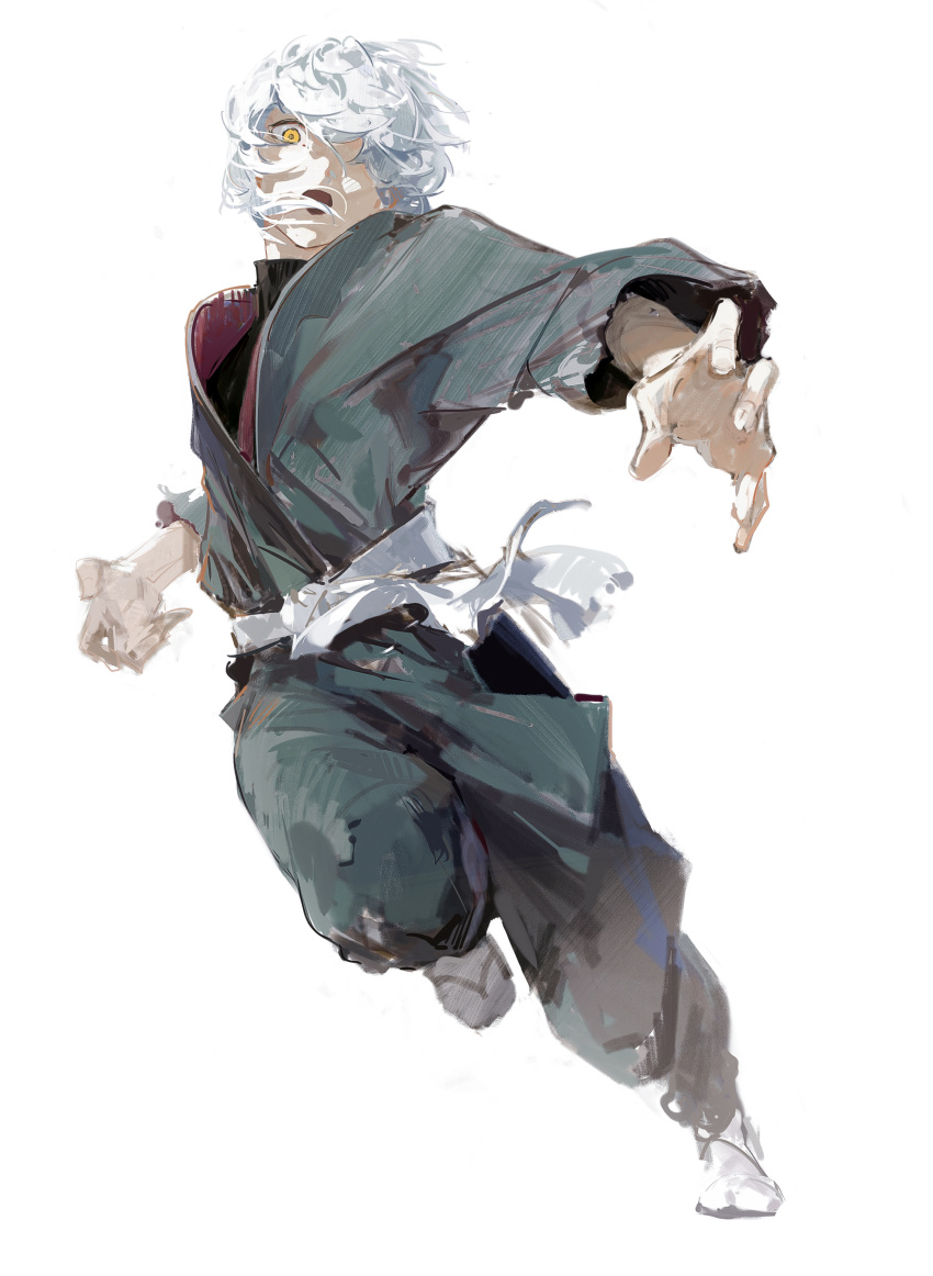 1boy, absurdres, dino_(dinoartforame), gabimaru, hair_over_one_eye, highres, japanese_clothes, jigokuraku