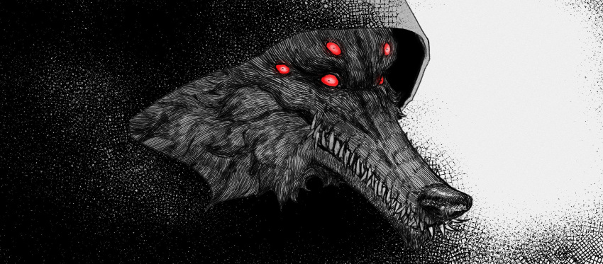1boy, black_cloak, cloak, colored_sclera, commentary, death_(puss_in_boots), english_commentary, extra_eyes
