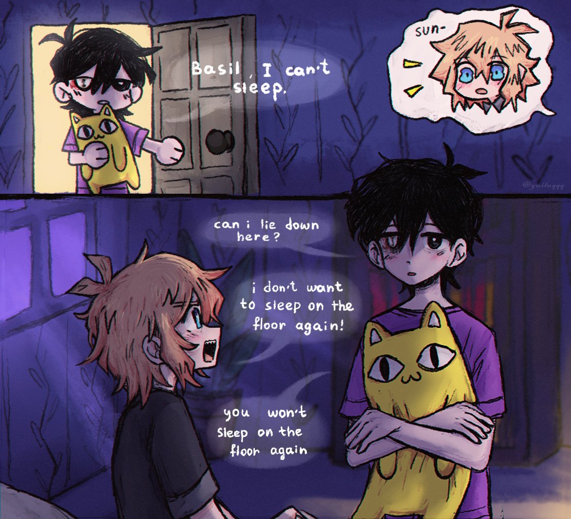 basil_(omori), omori, sunny_(omori), tagme, yuilu_(yuiluqqq)