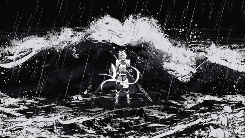 1girl, animal_ears, caenis_(fate), dark-skinned_female, dark_skin, fate/grand_order, fate_(series), from_behind