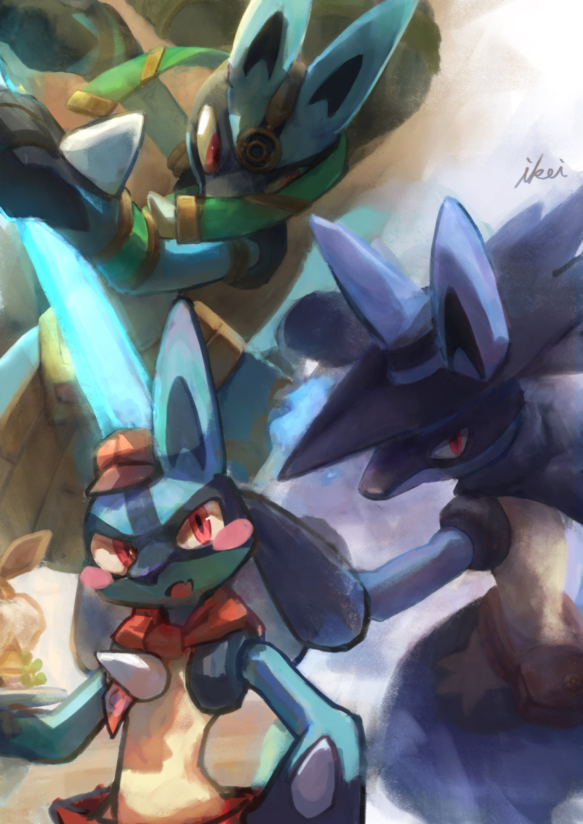 1boy, animal_ears, animal_hands, artist_name, black_cape, black_fur, black_headwear, blue_fur