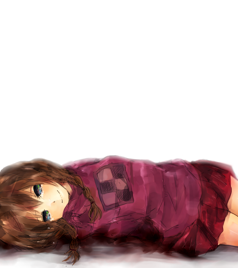 brown_hair, chako_(yuzuko819), madotsuki, solo, tears, twin_braids, yume_nikki