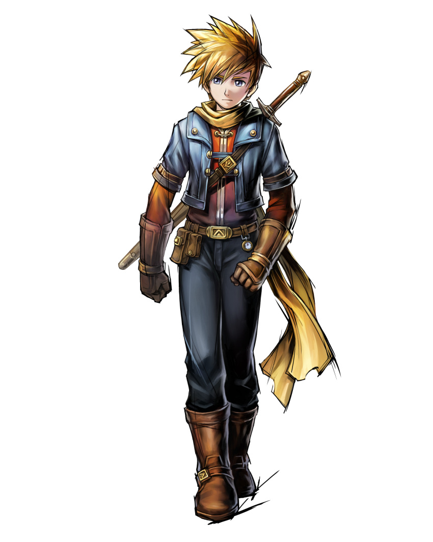 1boy, blonde_hair, blue_eyes, gloves, golden_sun, golden_sun:_dark_dawn, golden_sun_dark_dawn, golden_sun_ds
