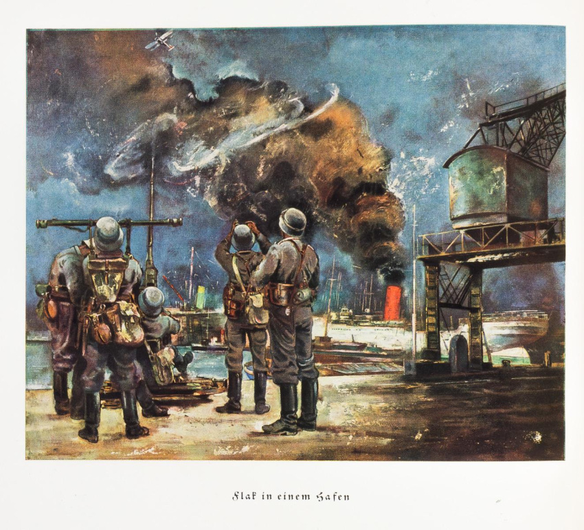 5others, 88_flak, aircraft, airplane, ambiguous_gender, anti-aircraft, anti-aircraft_gun, artillery