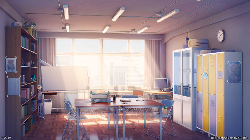 3d, bookshelf, cabinet, highres, indoors, interior, locker, no_humans