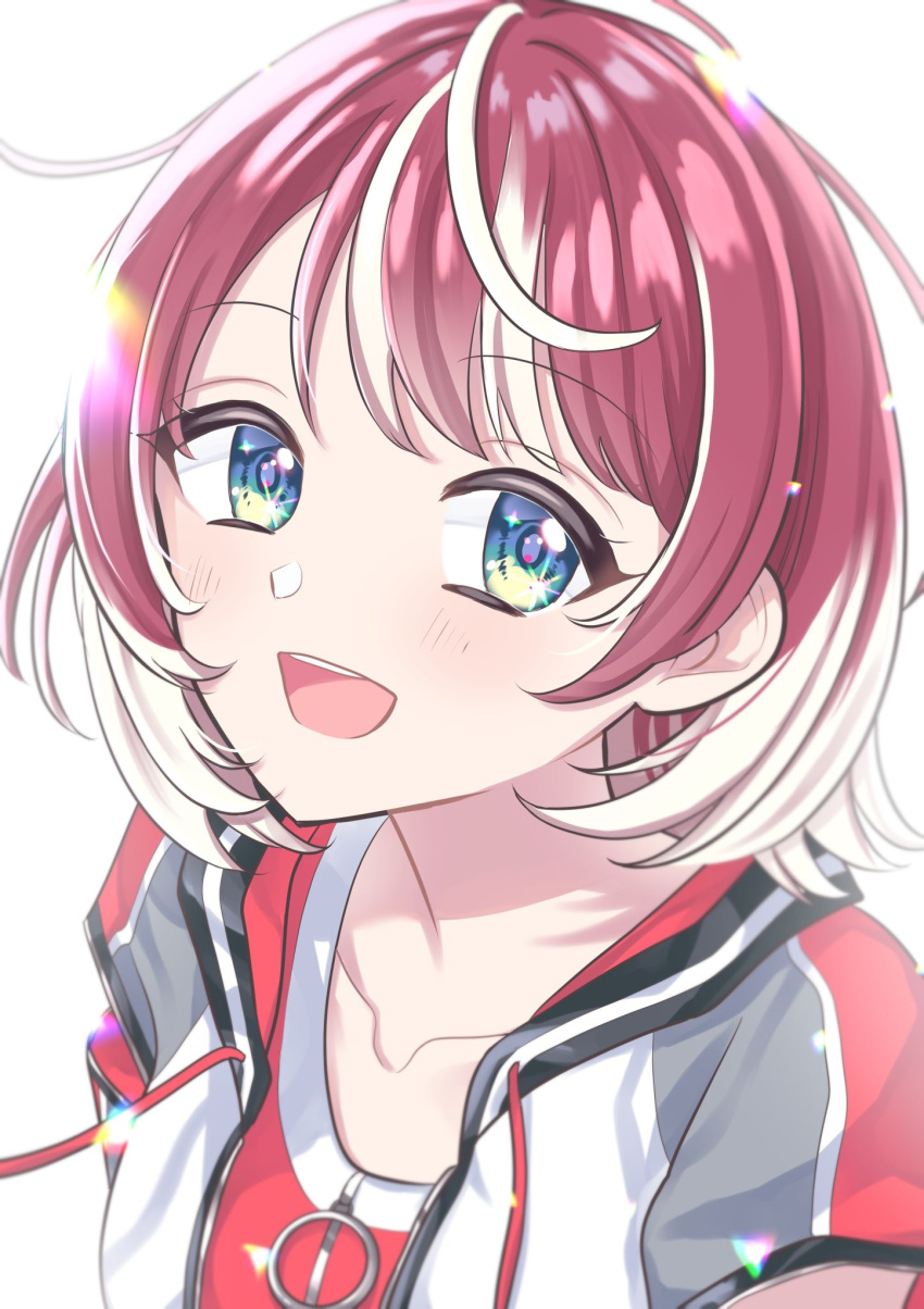 1girl, blue_eyes, collarbone, commentary_request, drawstring, highres, idolmaster, idolmaster_va-liv