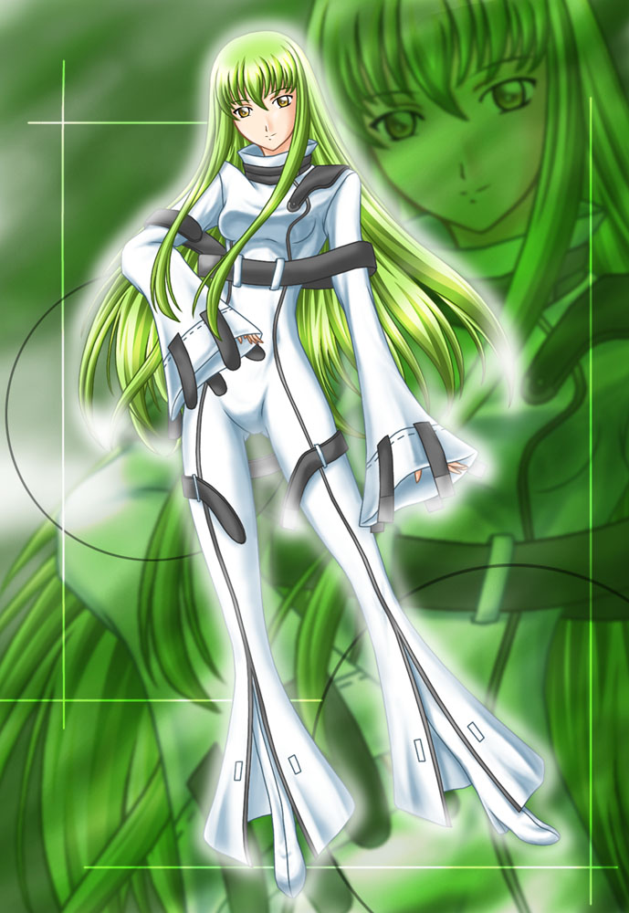c.c., code_geass, green_hair, long_hair, nagisa_k, smile, solo, straitjacket