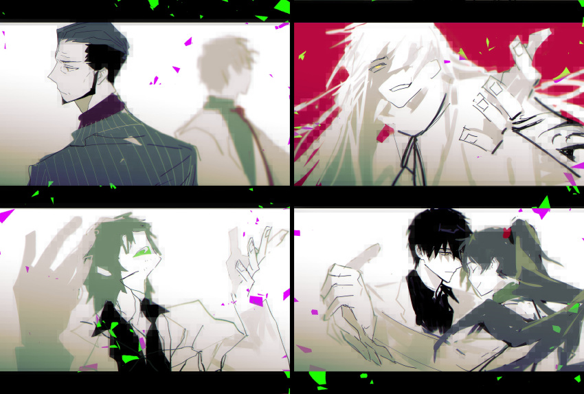 1girl, 5boys, abel_(project_moon), abram_(project_moon), absurdres, adam_(project_moon), ayin_(project_moon), beard