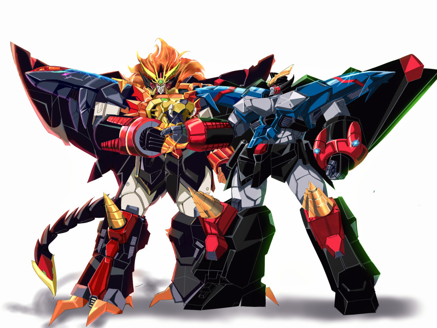 absurdres, age_fx, armor, drill, drill_hair, full_armor, gaofighgar, gattai