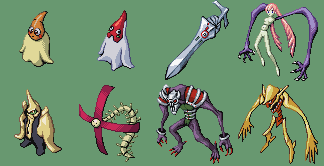 amapola, ein_sof, hainuwele, hoshimaru, narutaru, oni, pixel_art, push_dagger, trickster, vagina_dentata