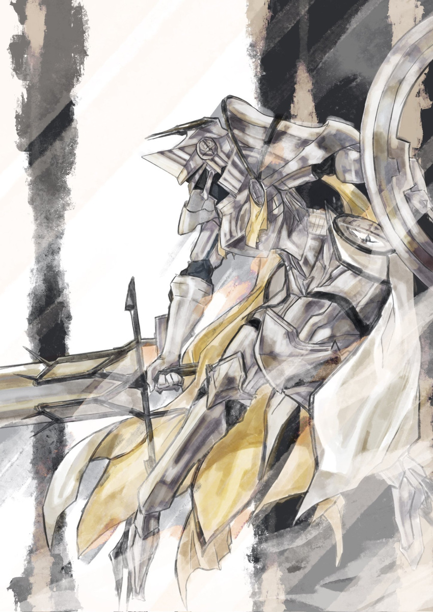 1girl, armor, artist_request, breastplate, dogmatika_fleurdelis_the_knighted, duel_monster, fleurdelis_(yu-gi-oh!), full_armor