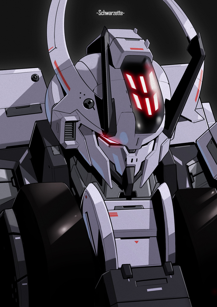 asaba_naoto, black_background, character_name, glowing, glowing_eyes, gundam, gundam_suisei_no_majo, horns