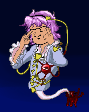 akinator, kaenbyou_rin, komeiji_satori, parody, touhou