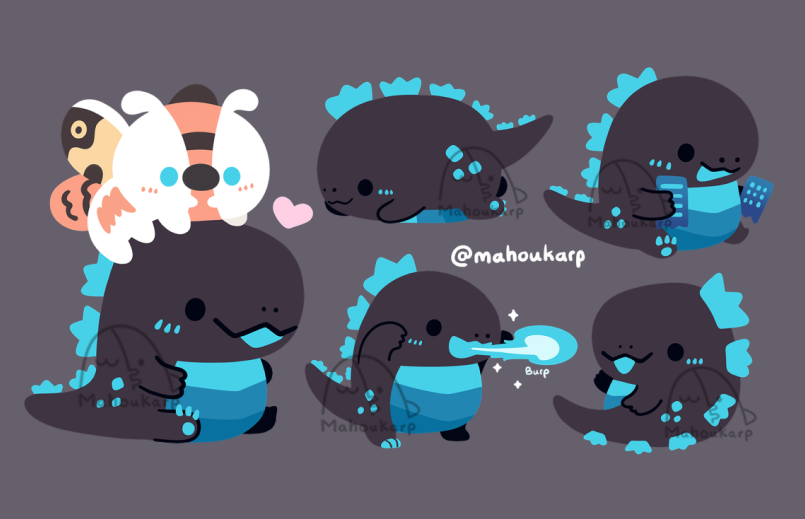 :3, animal_focus, animal_on_head, arm_up, arms_up, artist_logo, artist_name, blue_eyes