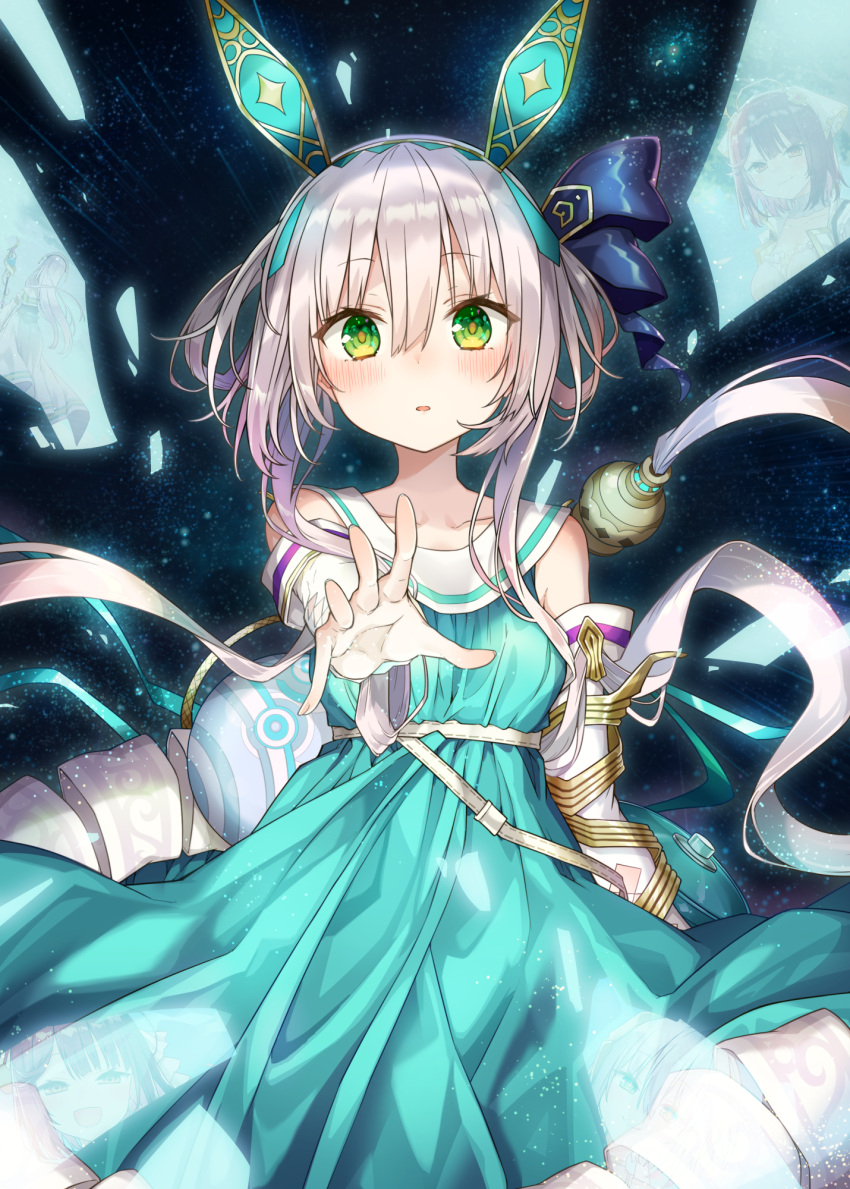 1girl, aged_down, alt_(ctrldel), aqua_dress, aqua_hairband, atelier_(series), atelier_sophie, atelier_sophie_2