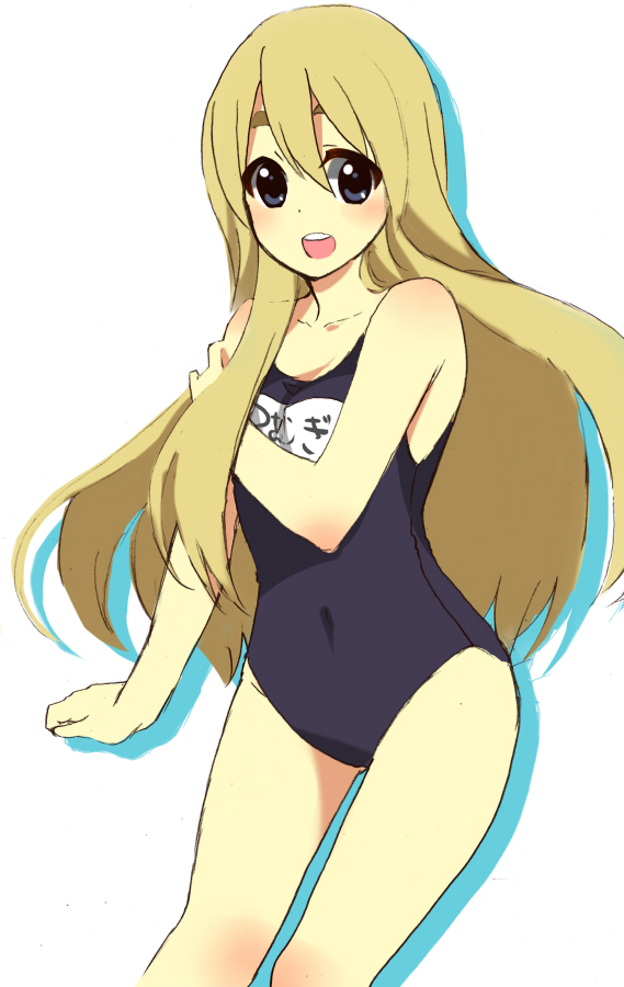blonde_hair, blue_eyes, clothed_navel, isk, k-on!, kotobuki_tsumugi, long_hair, navel