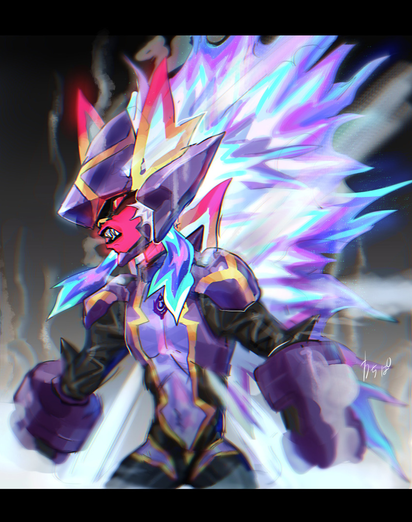 078-kun, 1boy, absurdres, armor, artist_name, bandaid, bandaid_on_face, bandaid_on_nose