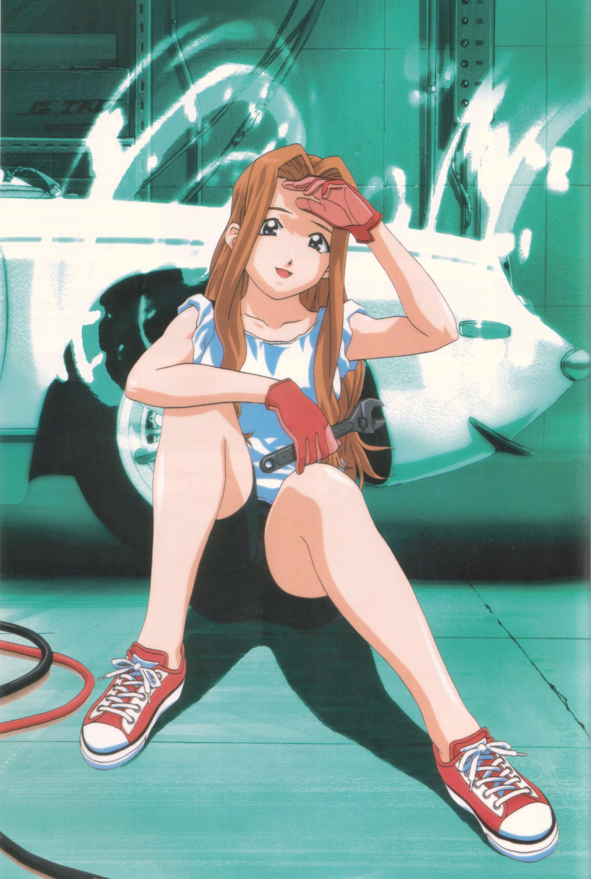 car, endou_lorna, ex-driver, gloves, highres, lotus_(brand), lotus_europa, motor_vehicle