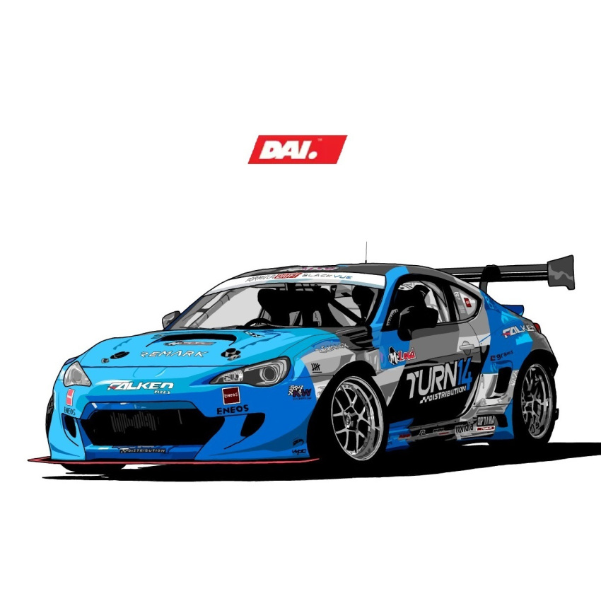 car, formula_drift, highres, motor_vehicle, no_humans, race_vehicle, racecar, rally2727, real_life, shadow, solo, spoiler_(automobile), stance_(vehicle), subaru_(brand), subaru_brz, vehicle_focus, white_background