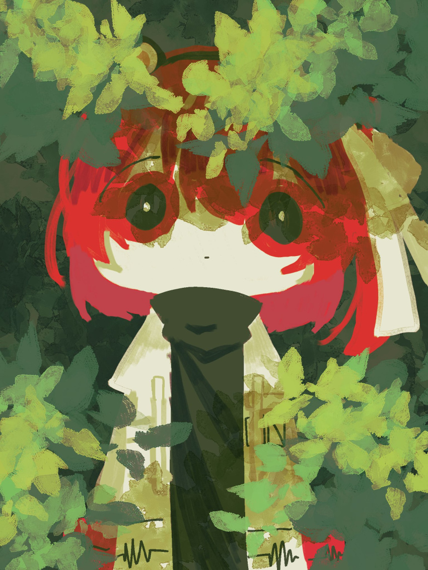 1girl, a.i._voice, adachi_rei, black_eyes, black_hairband, black_shirt, bright_pupils, closed_mouth