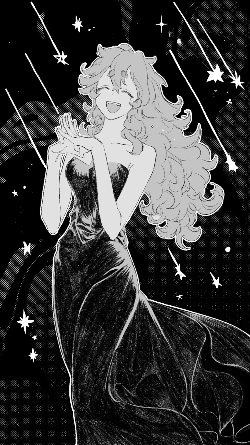 1girl, closed_eyes, dress, gloomymato, gown, gundam, gundam_suisei_no_majo, highres