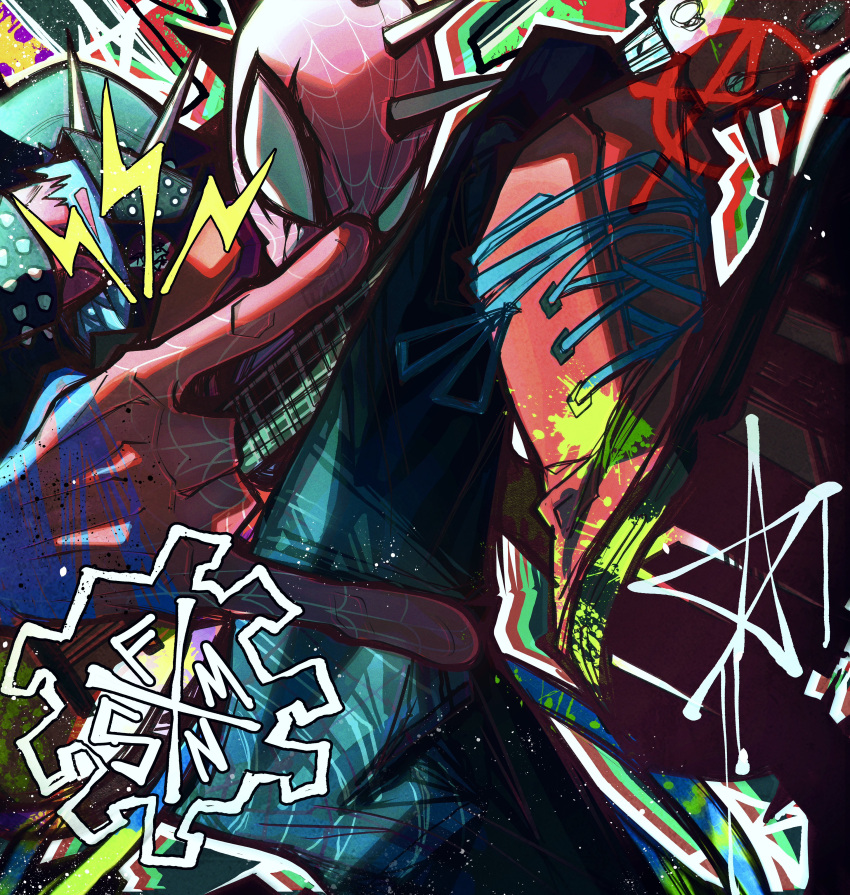 1boy, absurdres, boots, highres, looking_at_viewer, marvel, mask, ovotheartist_(kidddovo)