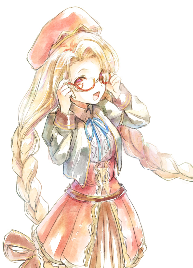 1girl, blonde_hair, braid, cordelia_(saga), dress, long_hair, looking_at_viewer, no_s