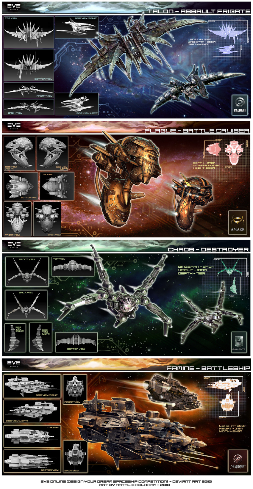 3d, absurdres, amarr_empire_(eve_online), battlecruiser_(eve_online), blueprint_(medium), caldari_state_(eve_online), chermilla, commentary