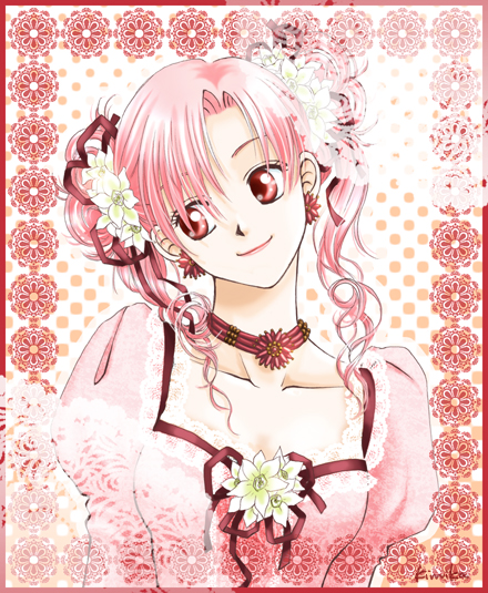 dress, earrings, ethlin, ethlin_(fire_emblem), fire_emblem, fire_emblem:_seisen_no_keifu, fire_emblem_genealogy_of_the_holy_war, flower