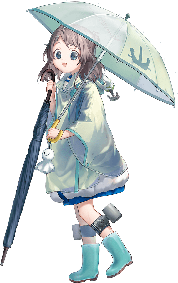 1girl, anchor_ornament, blue_eyes, boots, full_body, grey_hair, hair_ornament, hairclip