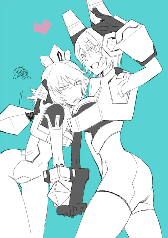 :d, angry, annoyed, bad_id, cosmic_break, gauntlets, heart, hug