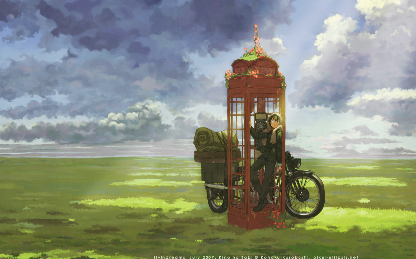 bike, hermes, kino, kino_no_tabi, kuroboshi_kouhaku, phone