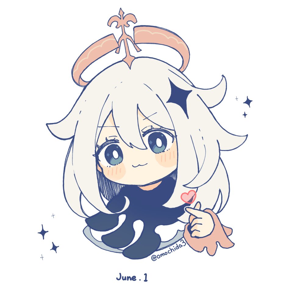 1girl, :3, blue_cape, blush, blush_stickers, bright_pupils, cape, closed_mouth