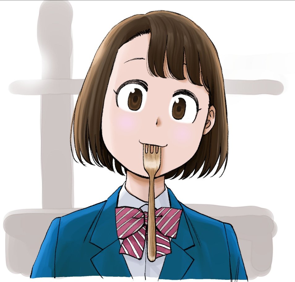 1girl, amano_saku, asymmetrical_bangs, black_eyes, black_hair, blazer, blue_jacket, day