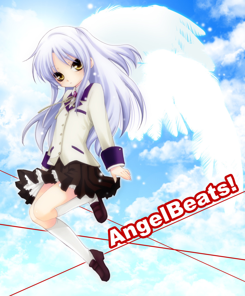 blazer, blue_hair, highres, long_hair, res-q, school_uniform, solo, tachibana_kanade
