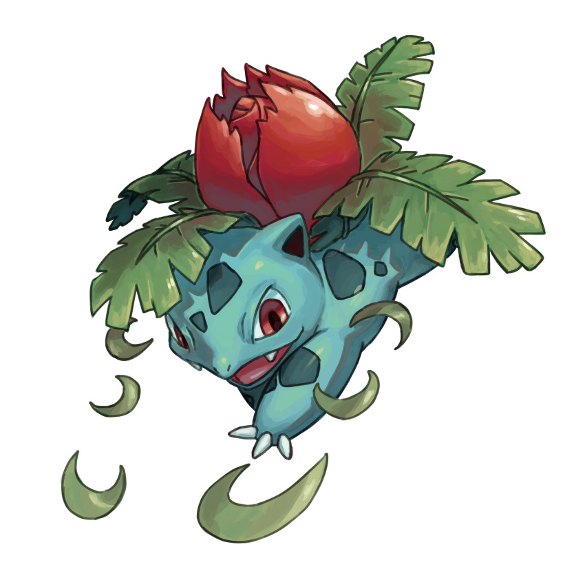 absurdres, claws, commentary_request, fangs, full_body, highres, ivysaur, korean_commentary