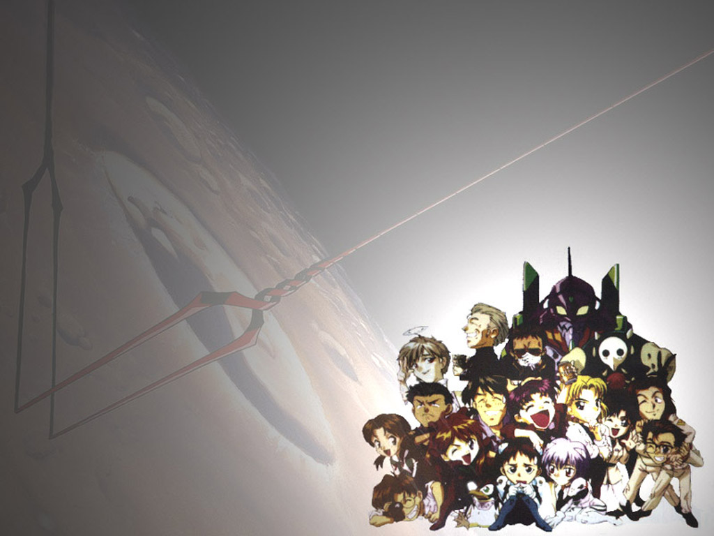 akagi_ritsuko, ayanami_rei, chibi, group, ikari_gendo, ikari_shinji, katsuragi_misato, neon_genesis_evangelion, souryuu_asuka_langley