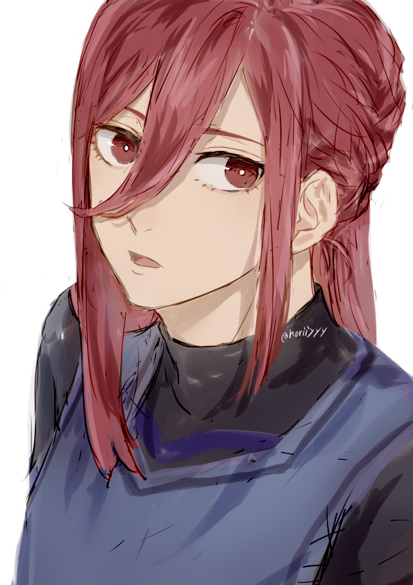 1boy, androgynous, blue_lock, bright_pupils, chigiri_hyoma, commentary_request, hair_between_eyes, long_hair