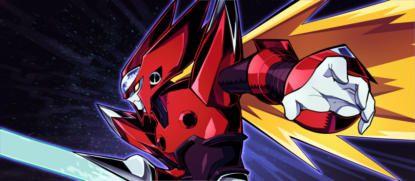 1boy, absurdres, colored_sclera, english_commentary, helmet, highres, long_hair, male_focus