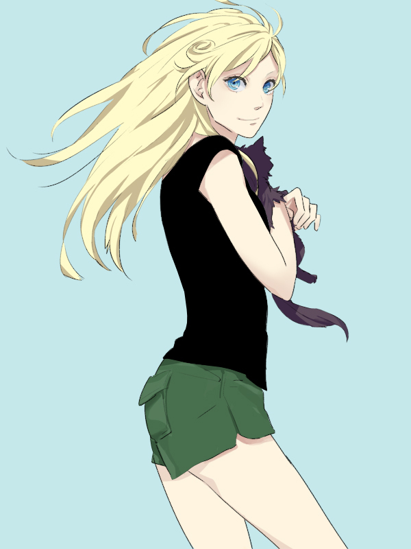 blue_eyes, cat, cleo_everlastin, holding, hug, leki, majutsushi_orphen, natsu_(artist)