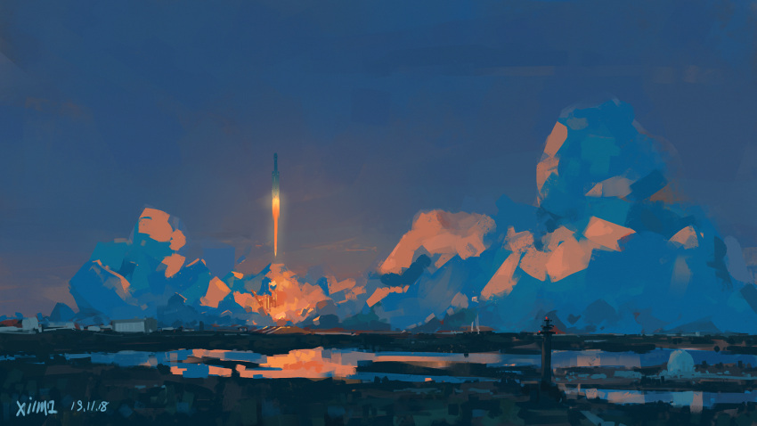 artist_name, commentary, dated, dusk, english_commentary, highres, night, no_humans